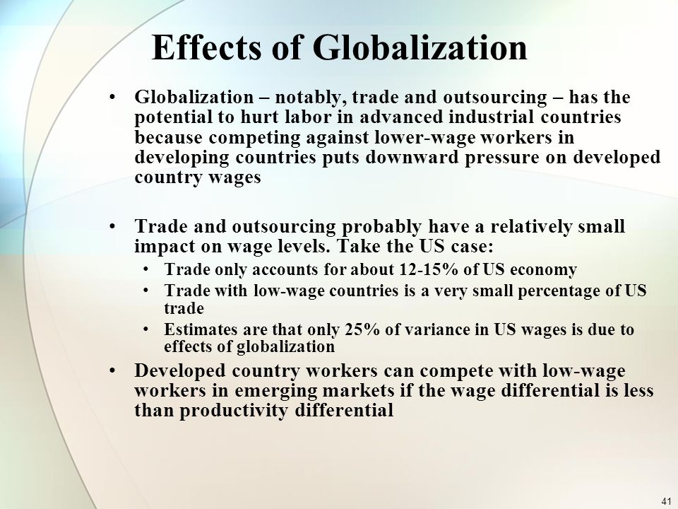 How Globalization Affects Developed Countries